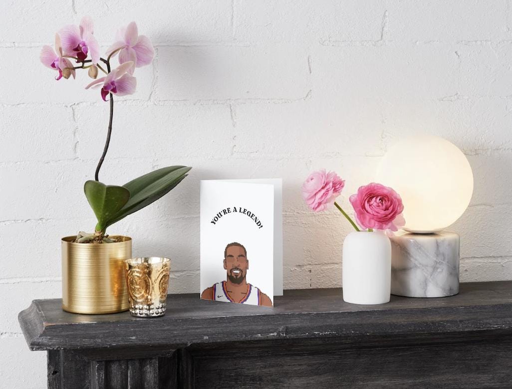 Kevin Durant Phoenix Suns - "You're a Legend" - Physical Birthday/Anniversary Card