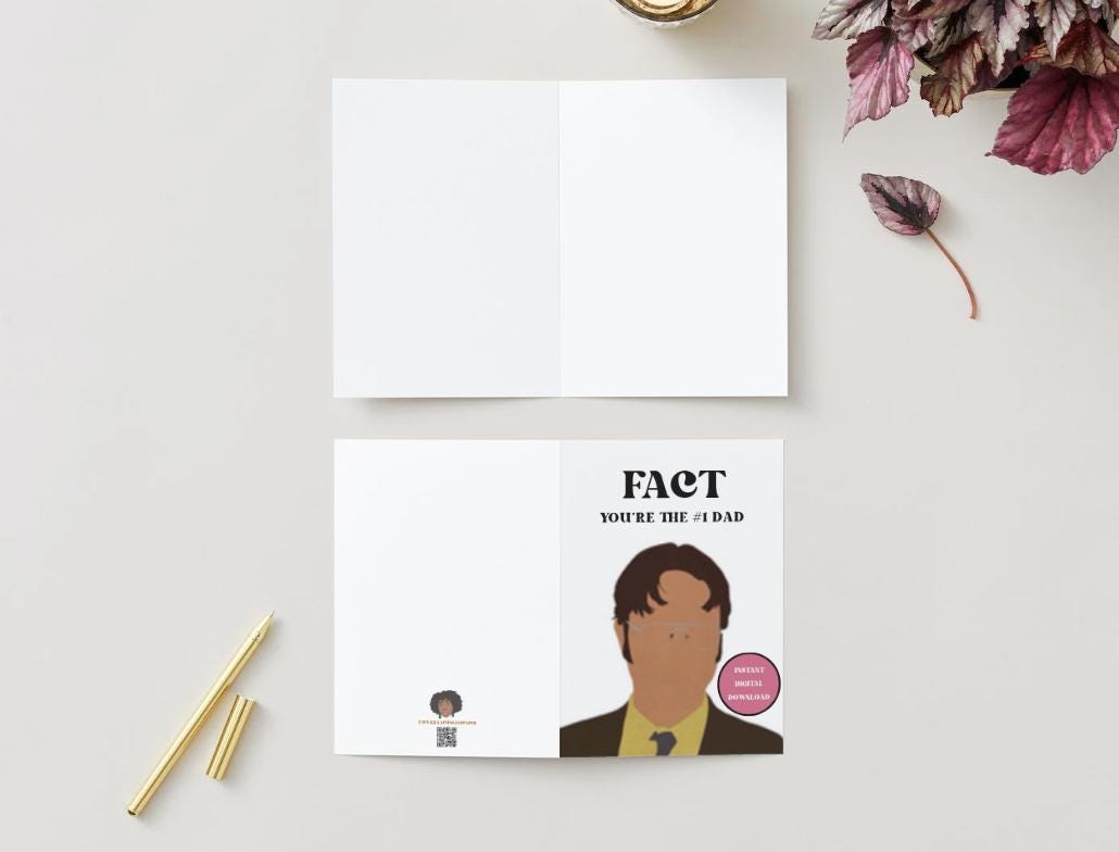 Dwight - The Office - Digital Download Father's Day Card