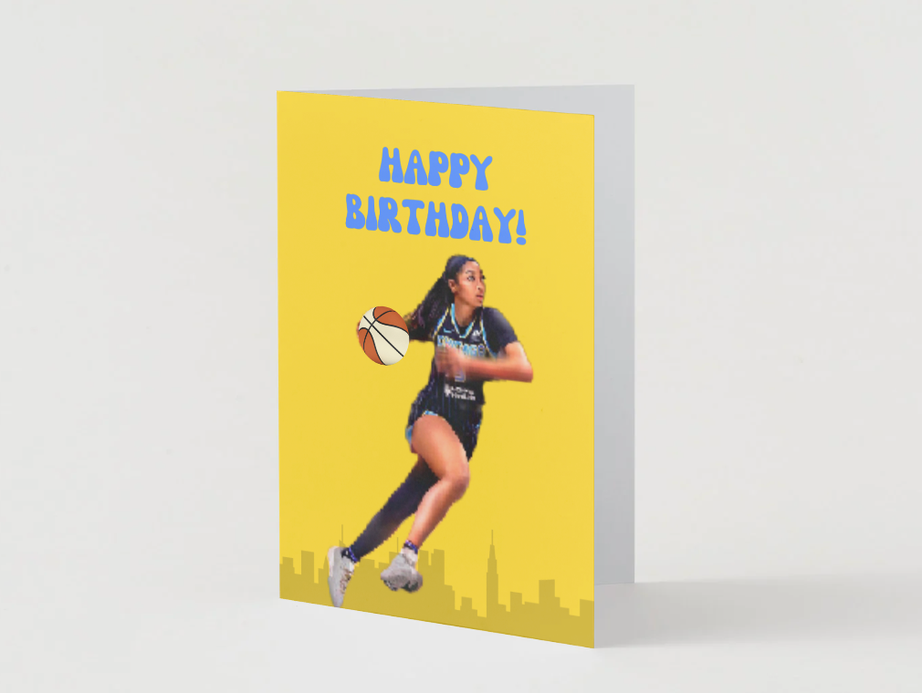 Angel Reese Physical Card - "Happy Birthday" - Chicago Sky