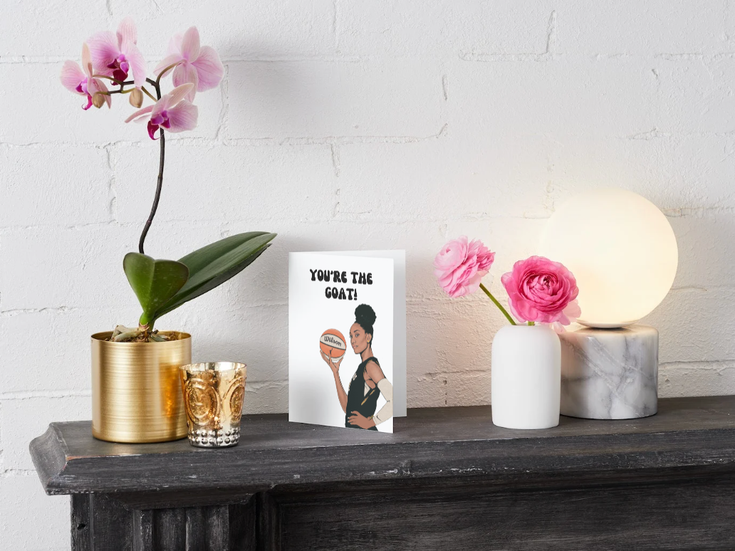A'ja Wilson "You're the GOAT" - Physical Birthday Card