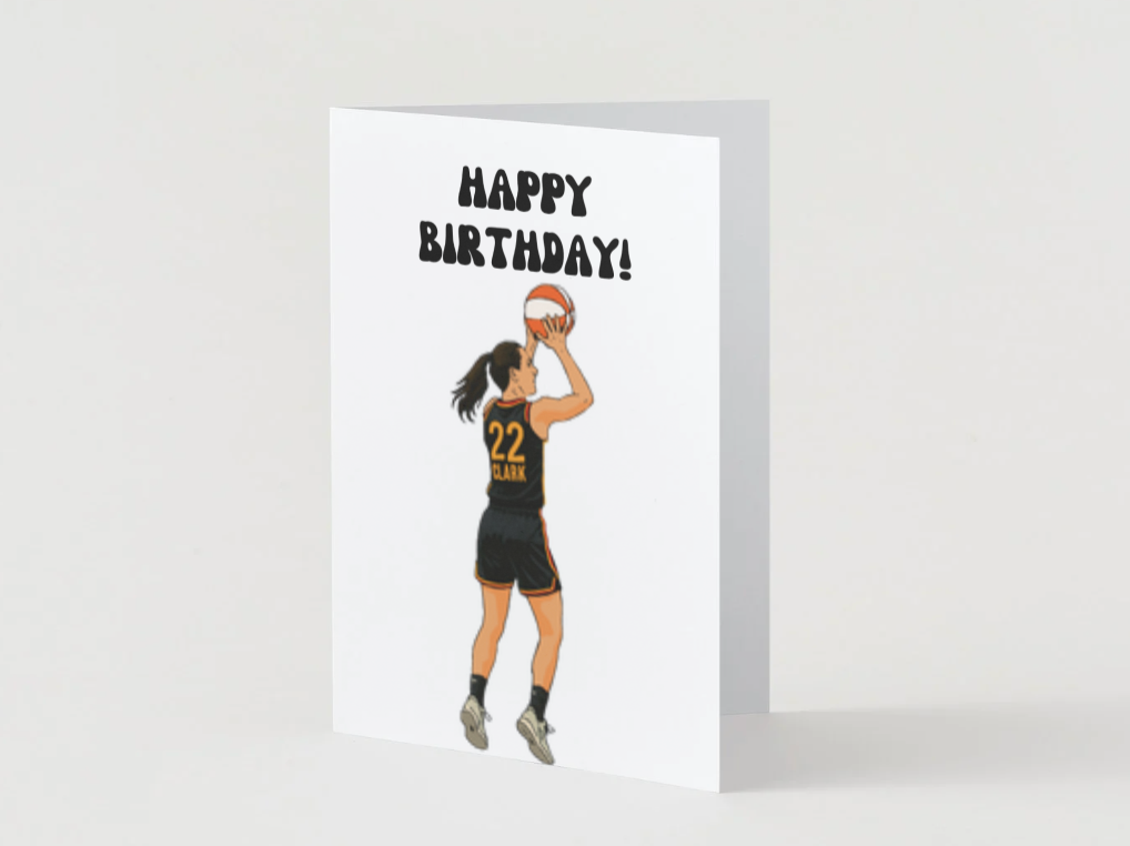 Caitlin Clark Physical Card - "Happy Birthday" - Indiana Fever