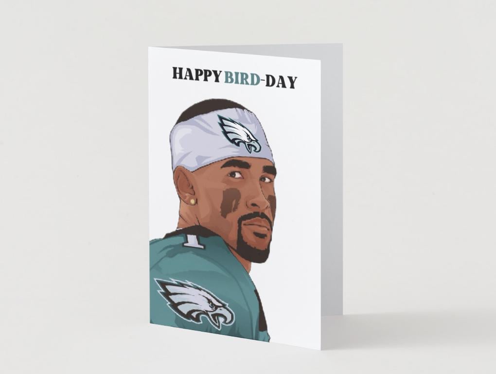 Jalen Hurts "Happy Bird-Day" Physical Card