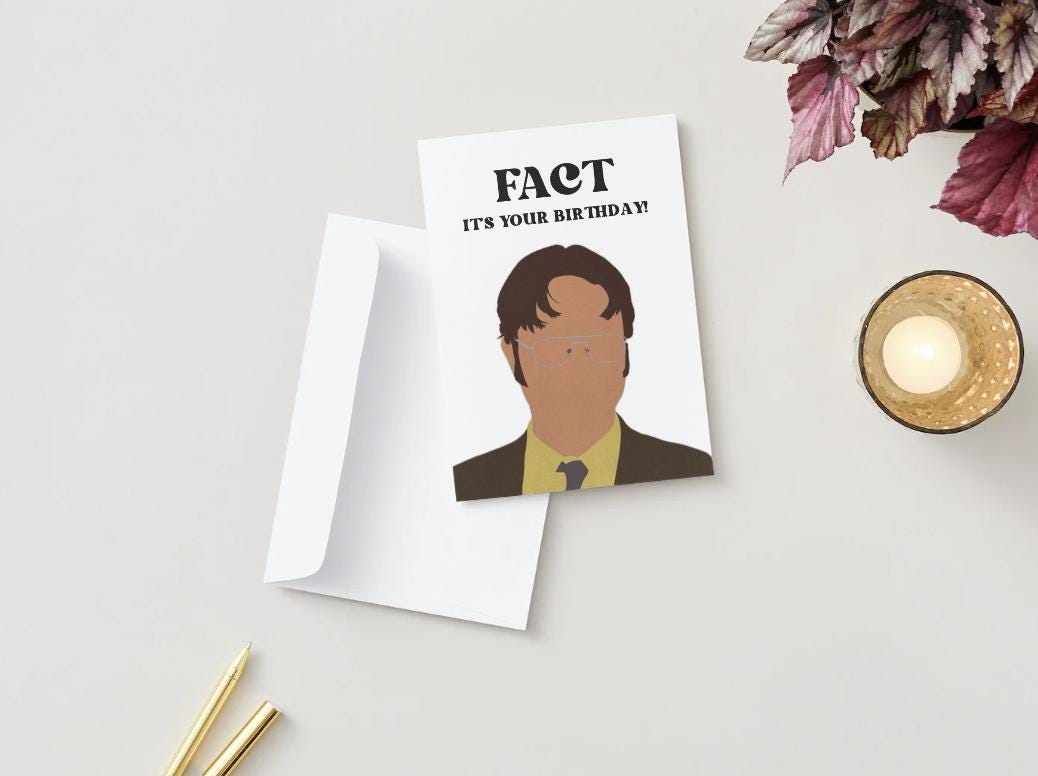 Dwight - The Office - Physical Birthday Card