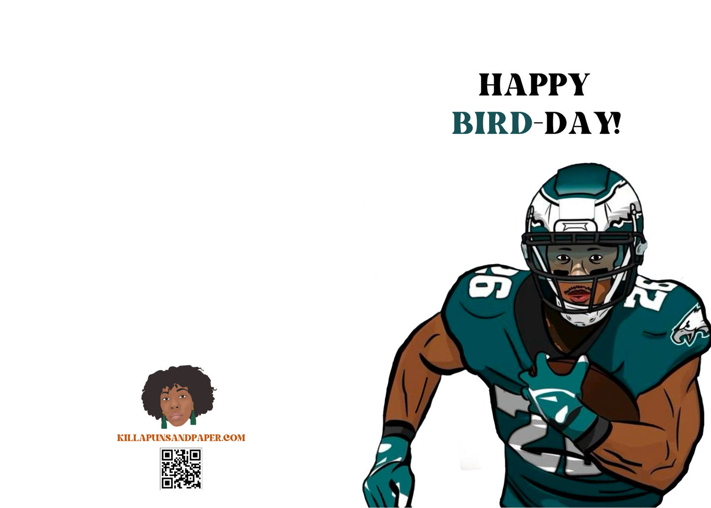 Saquon Barkley "Happy Bird-Day" - Physical Birthday Card