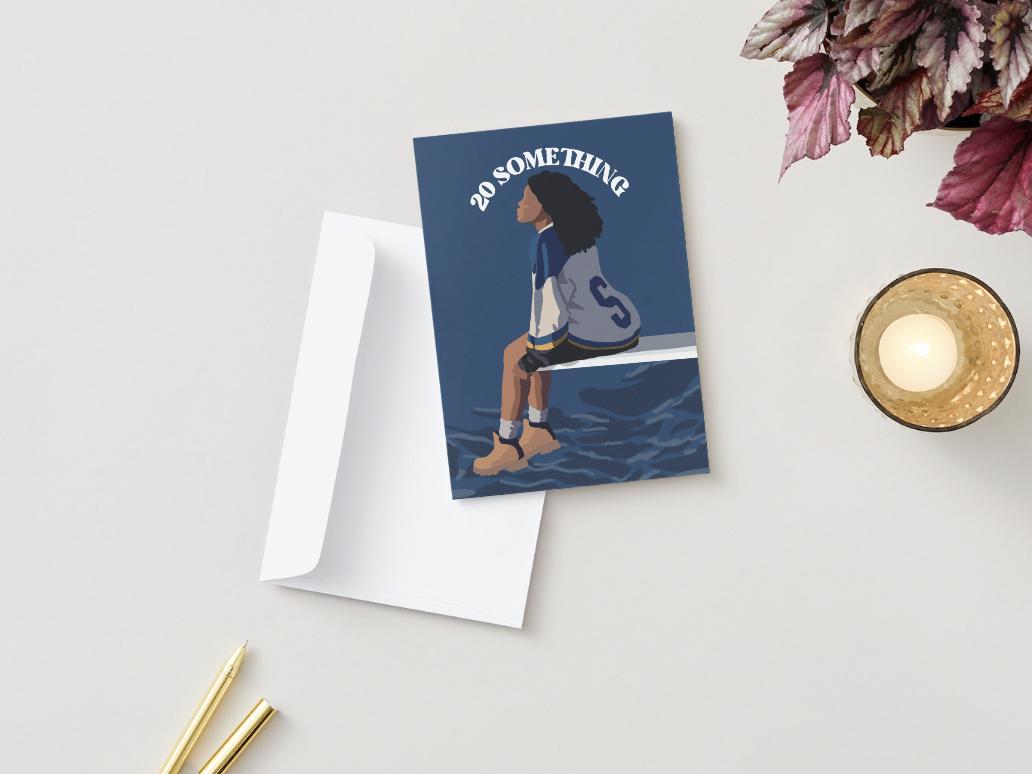 SZA "20 something" Physical Birthday Card
