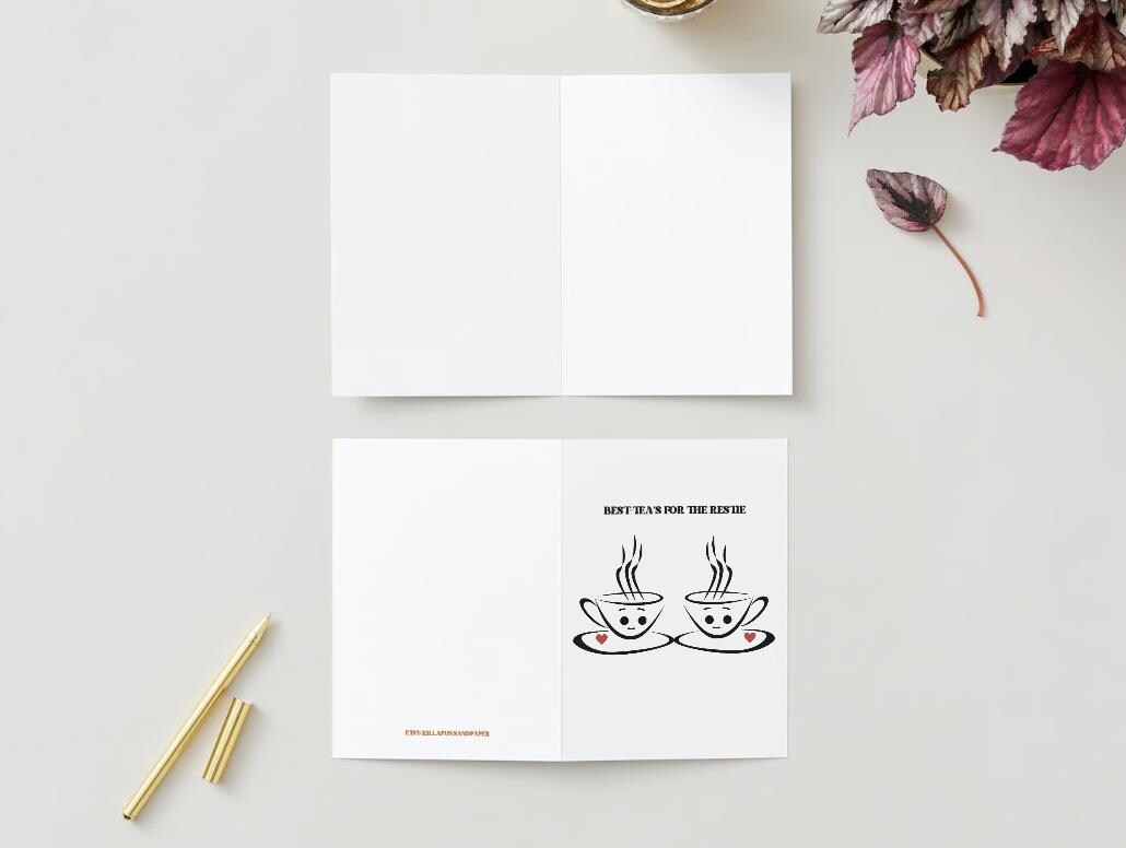 Digital Download - Best-Tea's For the Restie - Galentine's Day Card