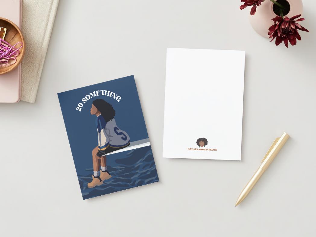 Instant Digital Download - SZA 20 something birthday card