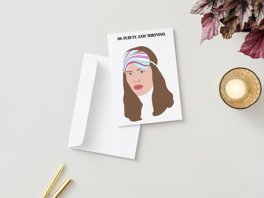 Digital Download - Funny 30th Birthday Card - 13 Going on 30 Card