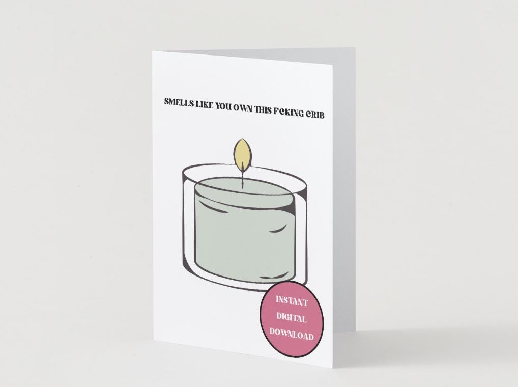 Digital Download - Housewarming/New Home Candle Card
