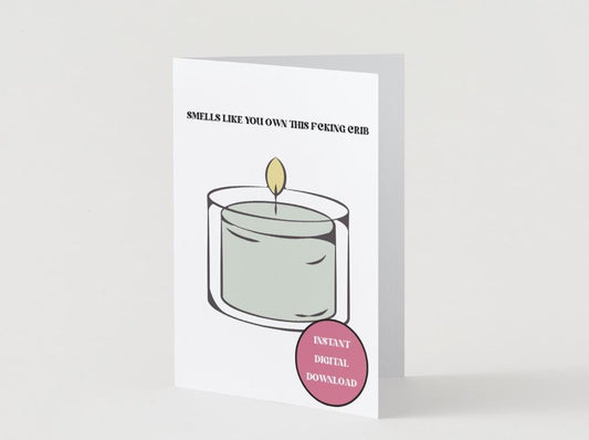 Digital Download - Housewarming/New Home Candle Card