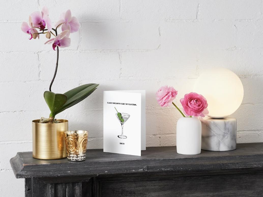 Digital Download - Dirty Martini - Valentine's/Galentine's Day Card