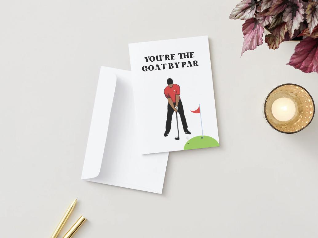Tiger Woods "You're the GOAT By Par" Golf - Digital Download