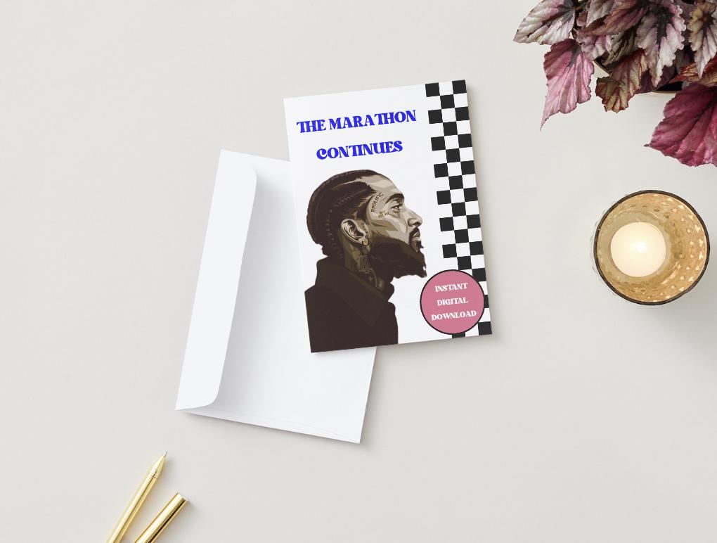 Digital Download - Nipsey Hussle The Marathon Continues Card