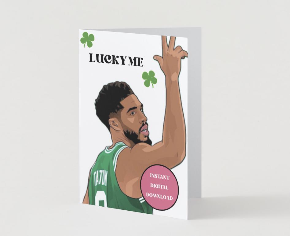 Jayson Tatum - Digital Download - Boston Celtics Anniversary/Valentine's Card