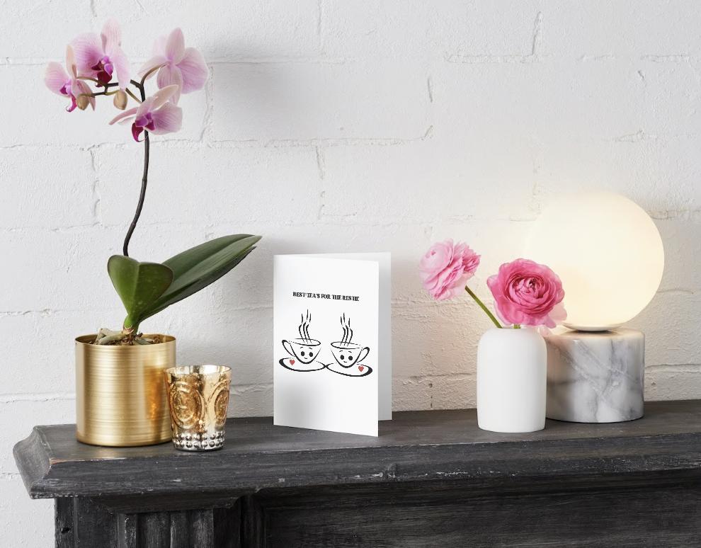 Digital Download - Best-Tea's For the Restie - Galentine's Day Card