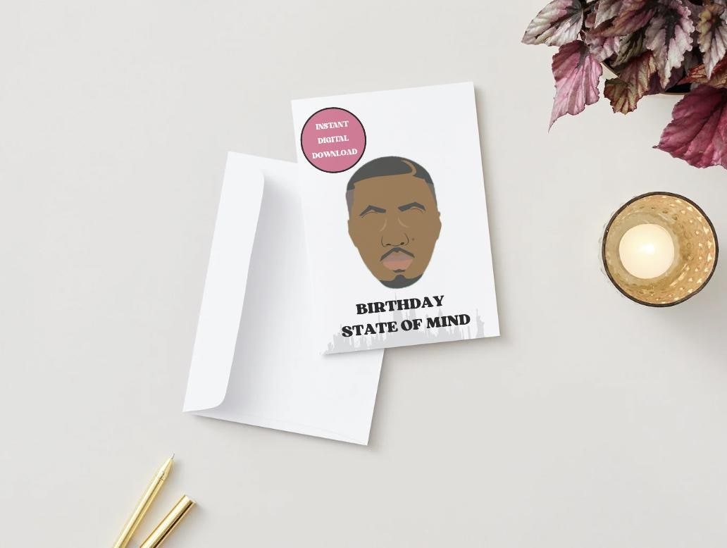 Digital Download - Nas "Birthday State of Mind" Birthday Card