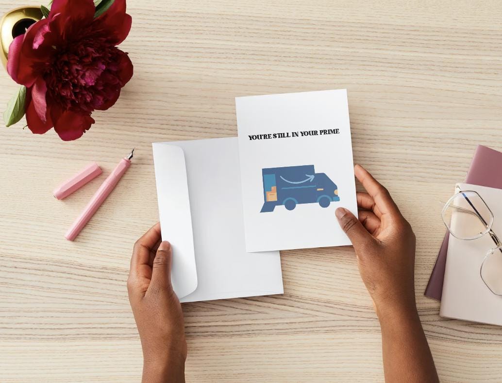 Digital Download - Amazon Prime Birthday Card - Jeff Bezos