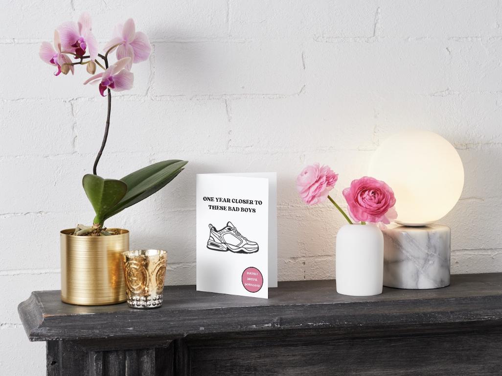 Dad Shoes - New Balances - Sneakerhead Digital Download Birthday/Father's Day Card