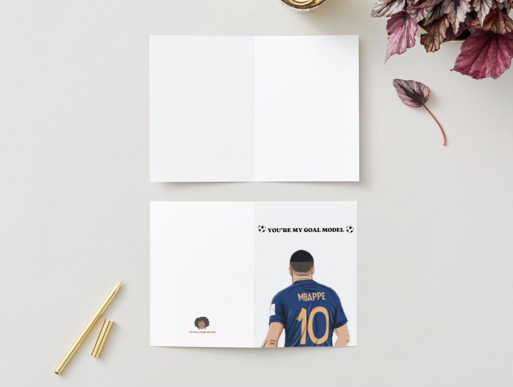 Kylian Mbappé Real Madrid - Digital Download Birthday/Valentines Soccer Card - FIFA