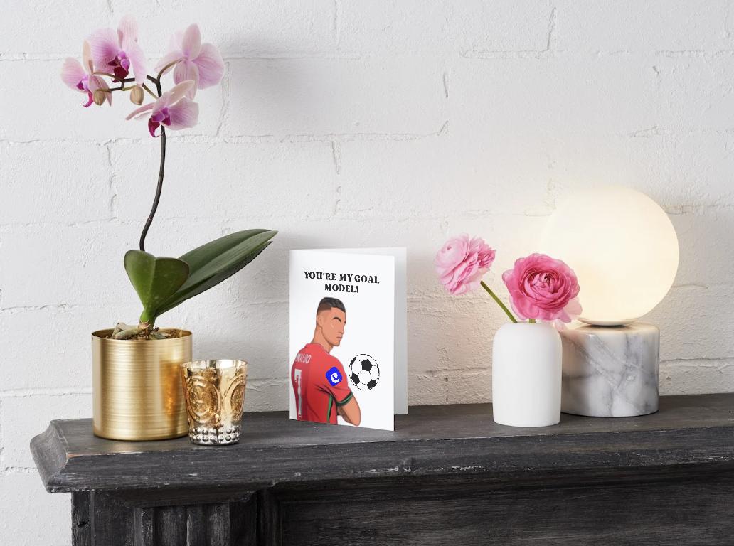 Cristiano Ronaldo - Physical Birthday/Valentines Soccer Card