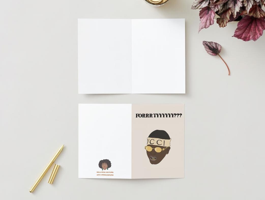Digital Download - Funny Soulja Boy 40th birthday card