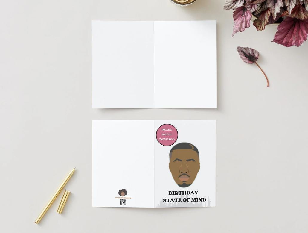 Digital Download - Nas "Birthday State of Mind" Birthday Card