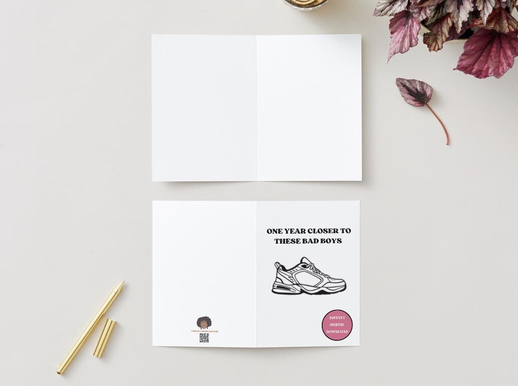 Dad Shoes - New Balances - Sneakerhead Digital Download Birthday/Father's Day Card