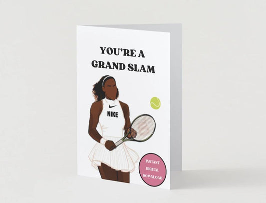 Digital Download - Serena Williams - Tennis Card