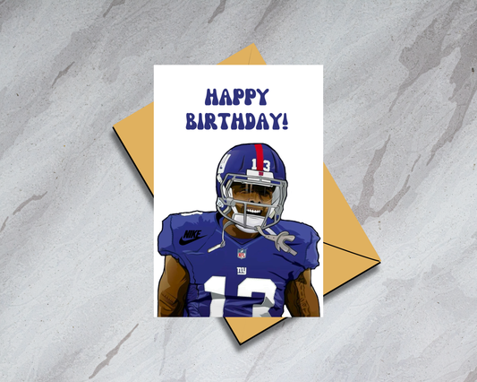 Odell Beckham Jr. "Happy Bird-Day" - Physical Birthday Card