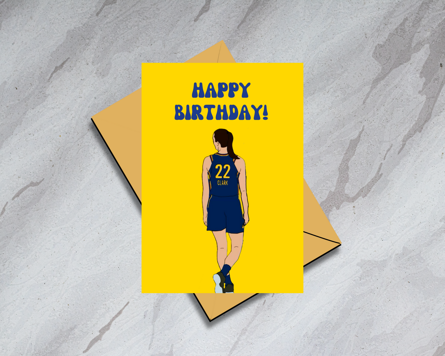 Caitlin Clark Physical Card - "Happy Birthday" - Indiana Fever