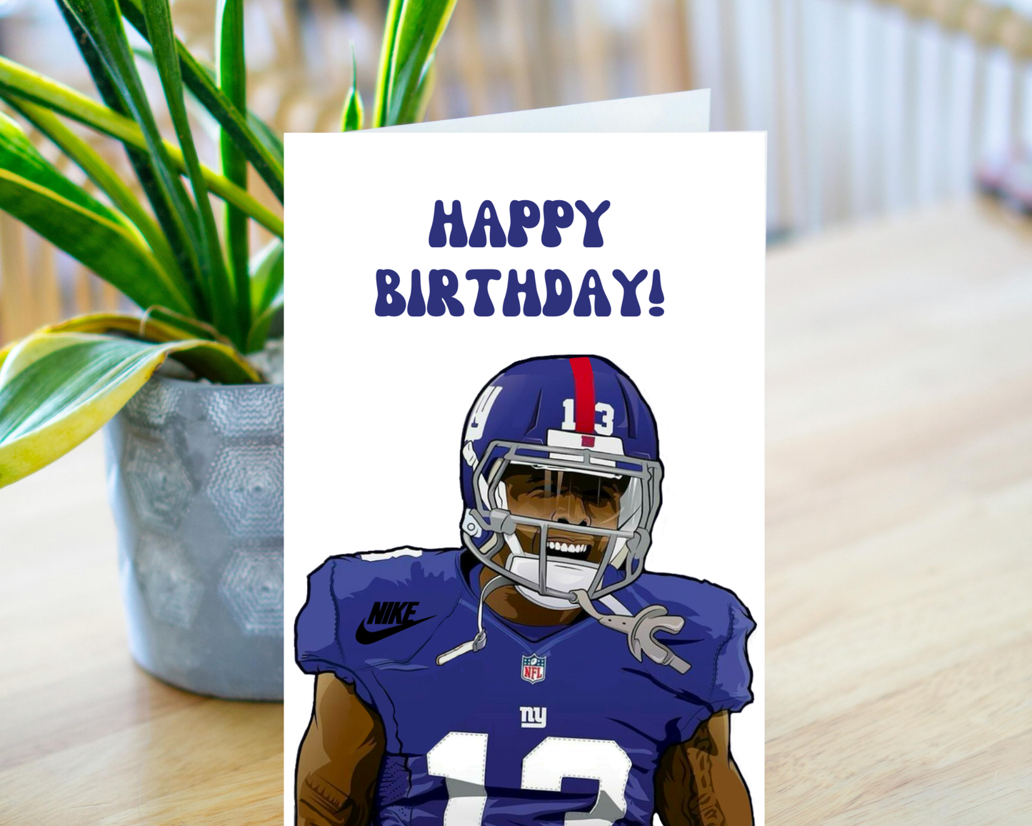 Odell Beckham Jr. "Happy Bird-Day" - Physical Birthday Card