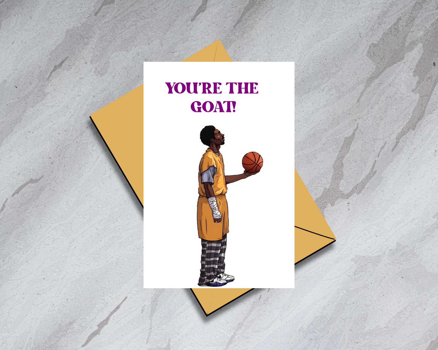 Kobe Bryant PJ's Physical Card - "You're the GOAT" - LA Lakers