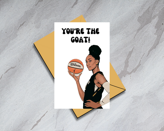 A'ja Wilson "You're the GOAT" - Physical Birthday Card