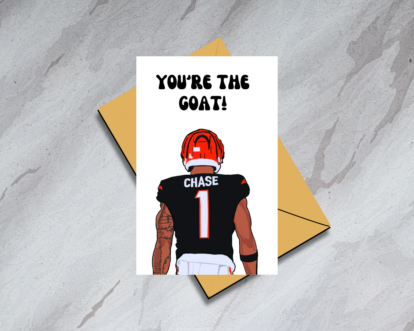 Ja'Marr Chase Cincinnati Bengals - Physical Birthday Card