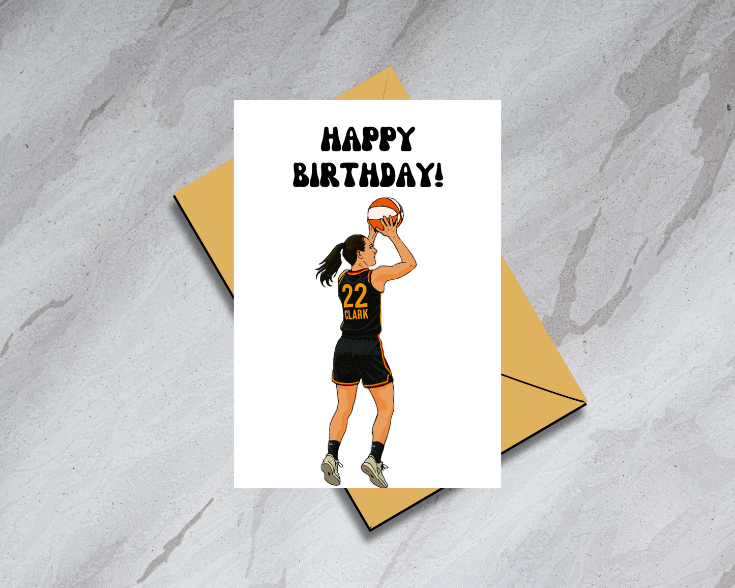 Caitlin Clark Physical Card - "Happy Birthday" - Indiana Fever