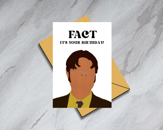 Dwight - The Office - Physical Birthday Card
