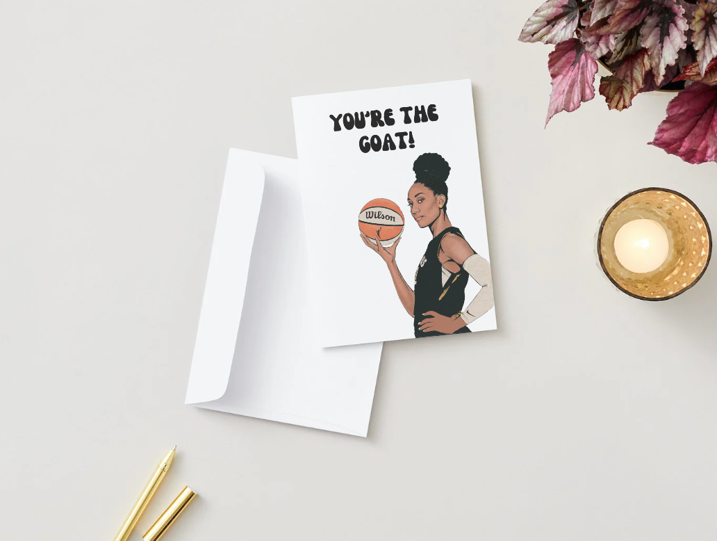 A'ja Wilson "You're the GOAT" - Physical Birthday Card