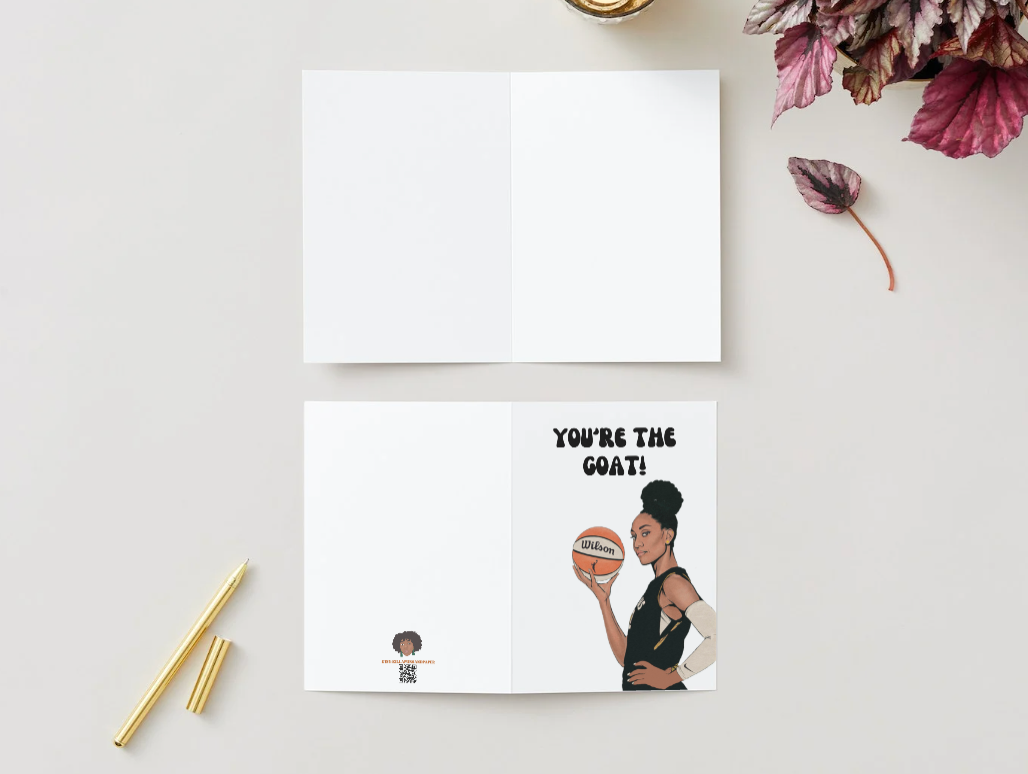 A'ja Wilson "You're the GOAT" - Physical Birthday Card