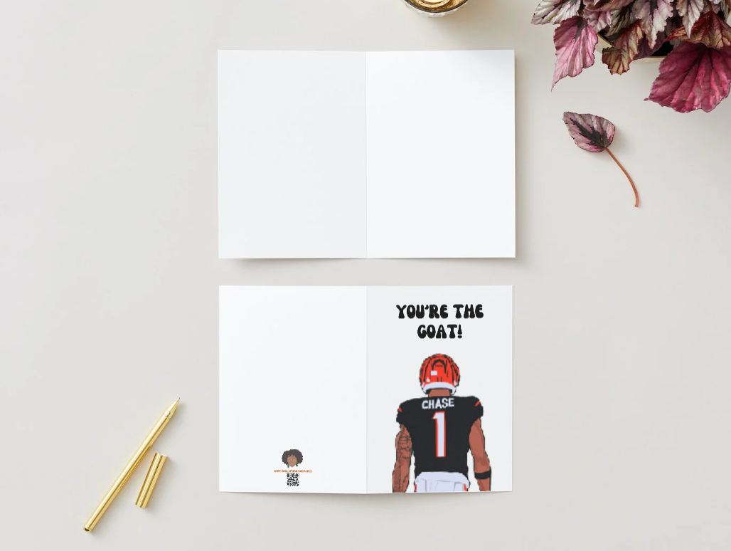 Ja'Marr Chase Cincinnati Bengals - Physical Birthday Card