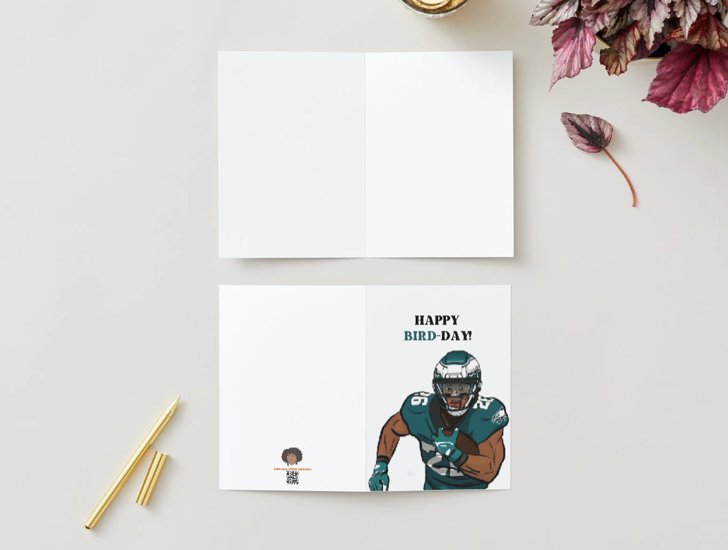 Saquon Barkley "Happy Bird-Day" - Physical Birthday Card