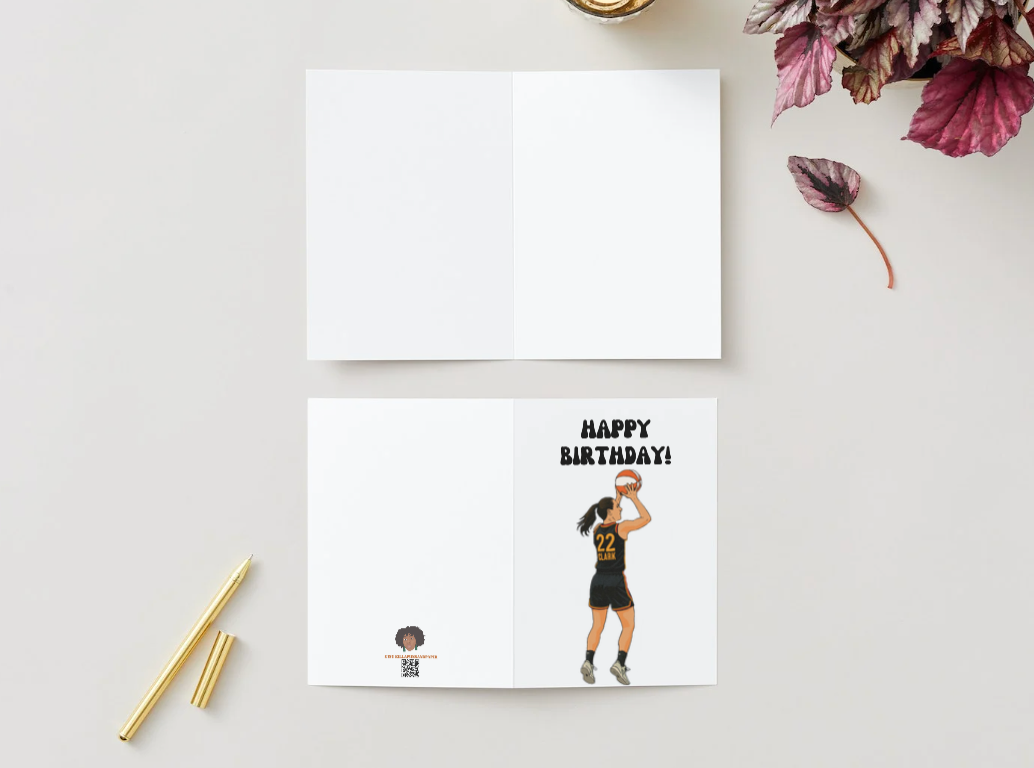 Caitlin Clark Physical Card - "Happy Birthday" - Indiana Fever