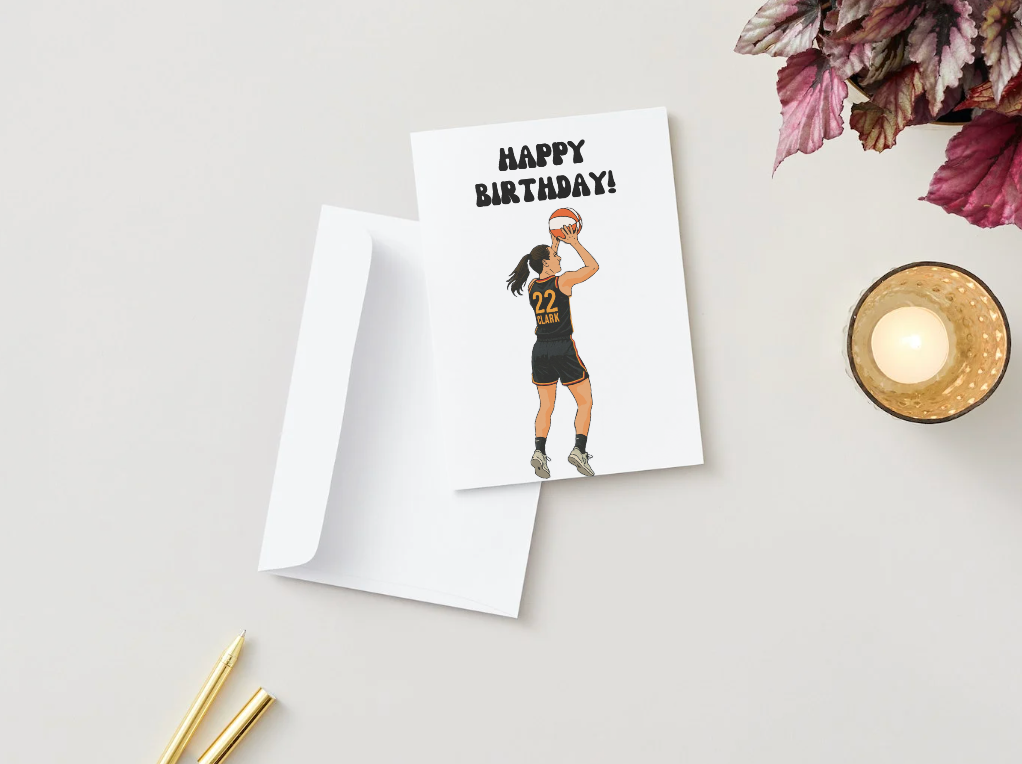 Caitlin Clark Physical Card - "Happy Birthday" - Indiana Fever