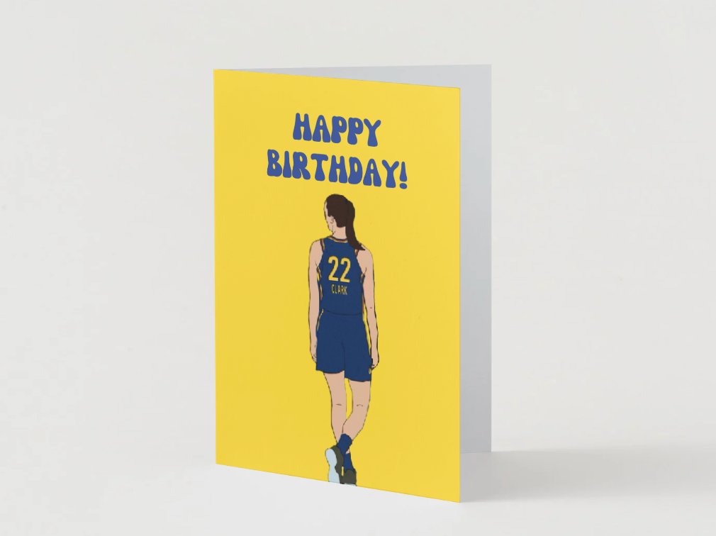 Caitlin Clark Physical Card - "Happy Birthday" - Indiana Fever