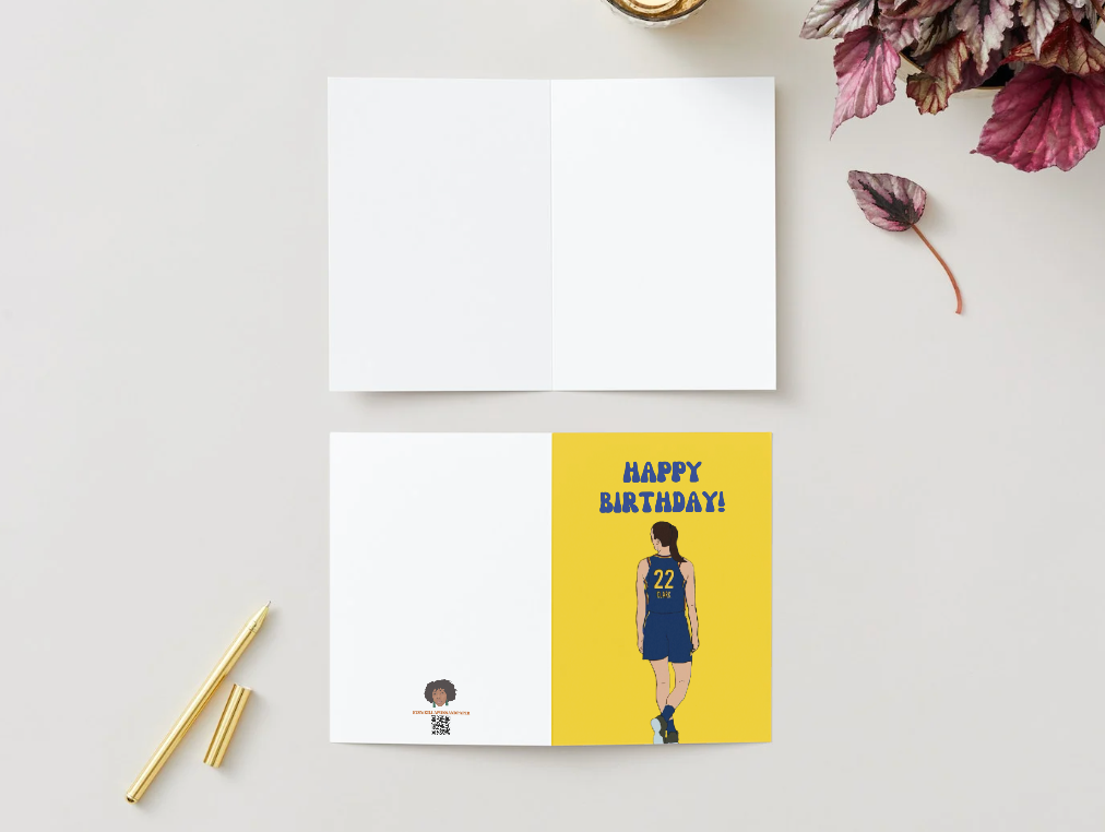 Caitlin Clark Physical Card - "Happy Birthday" - Indiana Fever