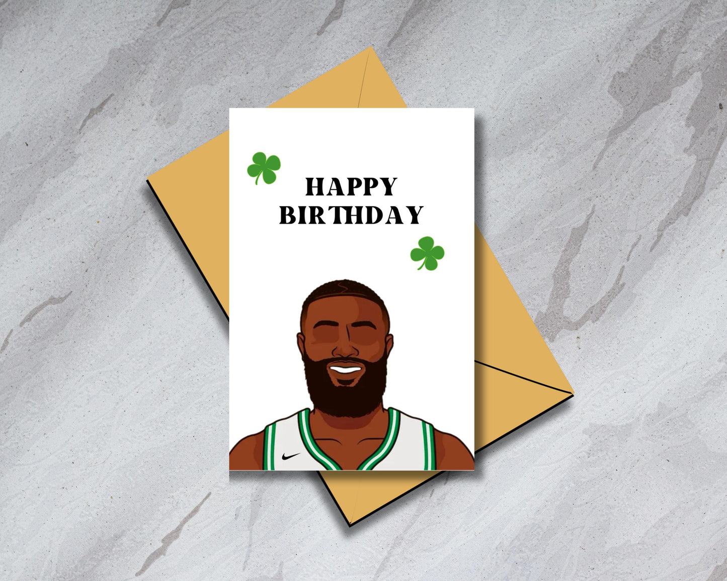 Jaylen Brown - Boston Celtics - "Happy Birthday" - Physical Birthday Card