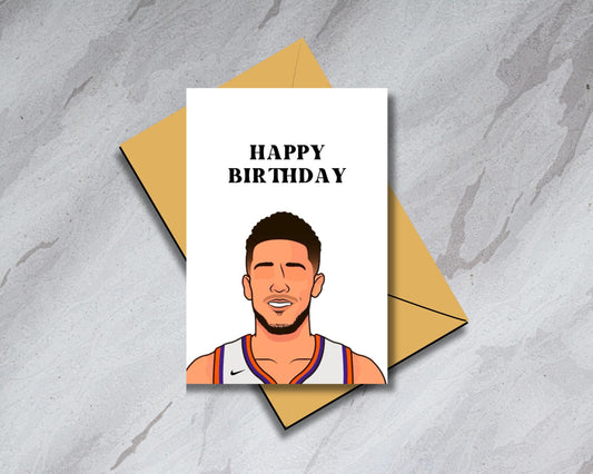 Devin Booker - Phoenix Suns - "Happy Birthday" - Physical Birthday Card