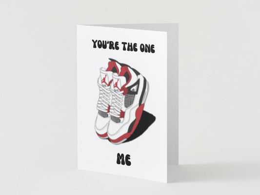 Sneakerhead Air Jordan 4's - Physical Anniversary/Valentine's Card