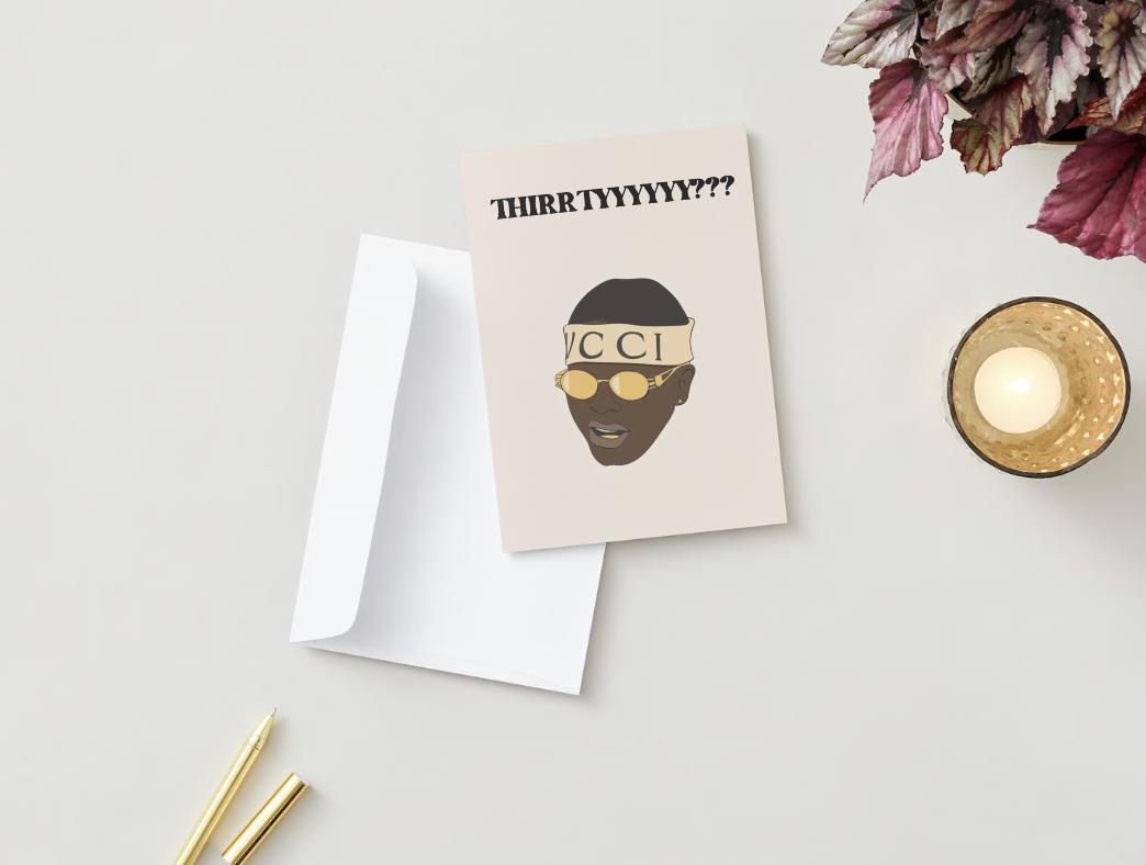 Digital Download - Funny Soulja Boy 30th birthday card