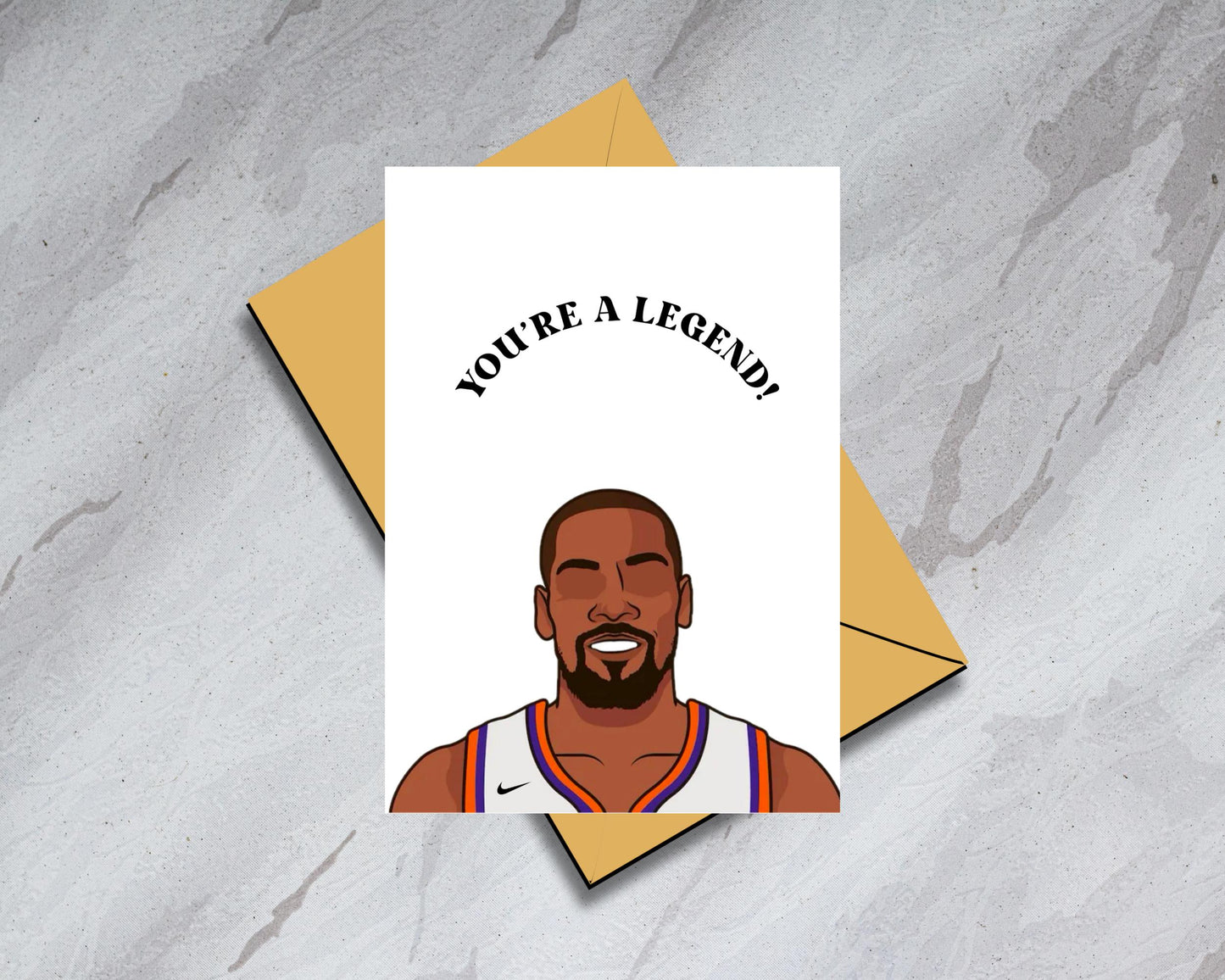 Kevin Durant Phoenix Suns - "You're a Legend" - Physical Birthday/Anniversary Card