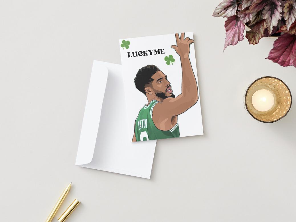 Jayson Tatum - Digital Download - Boston Celtics Anniversary/Valentine's Card